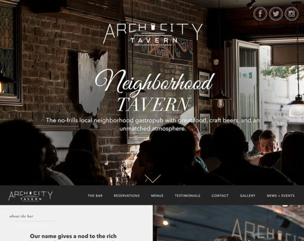 Marketing Portfolio - Arch City Tavern