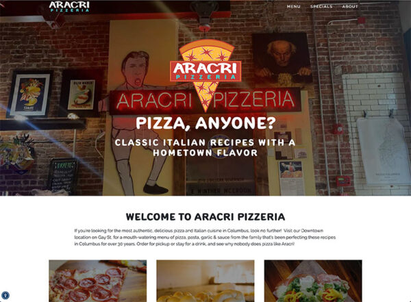 Marketing Portfolio - Aracri Pizzeria