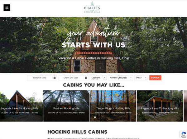 Marketing Portfolio - Chalets Hocking Hills Cabins