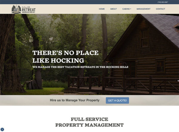 Marketing Portfolio - Hocking Hills Retreat Management